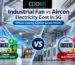 industrial fan vs aircon